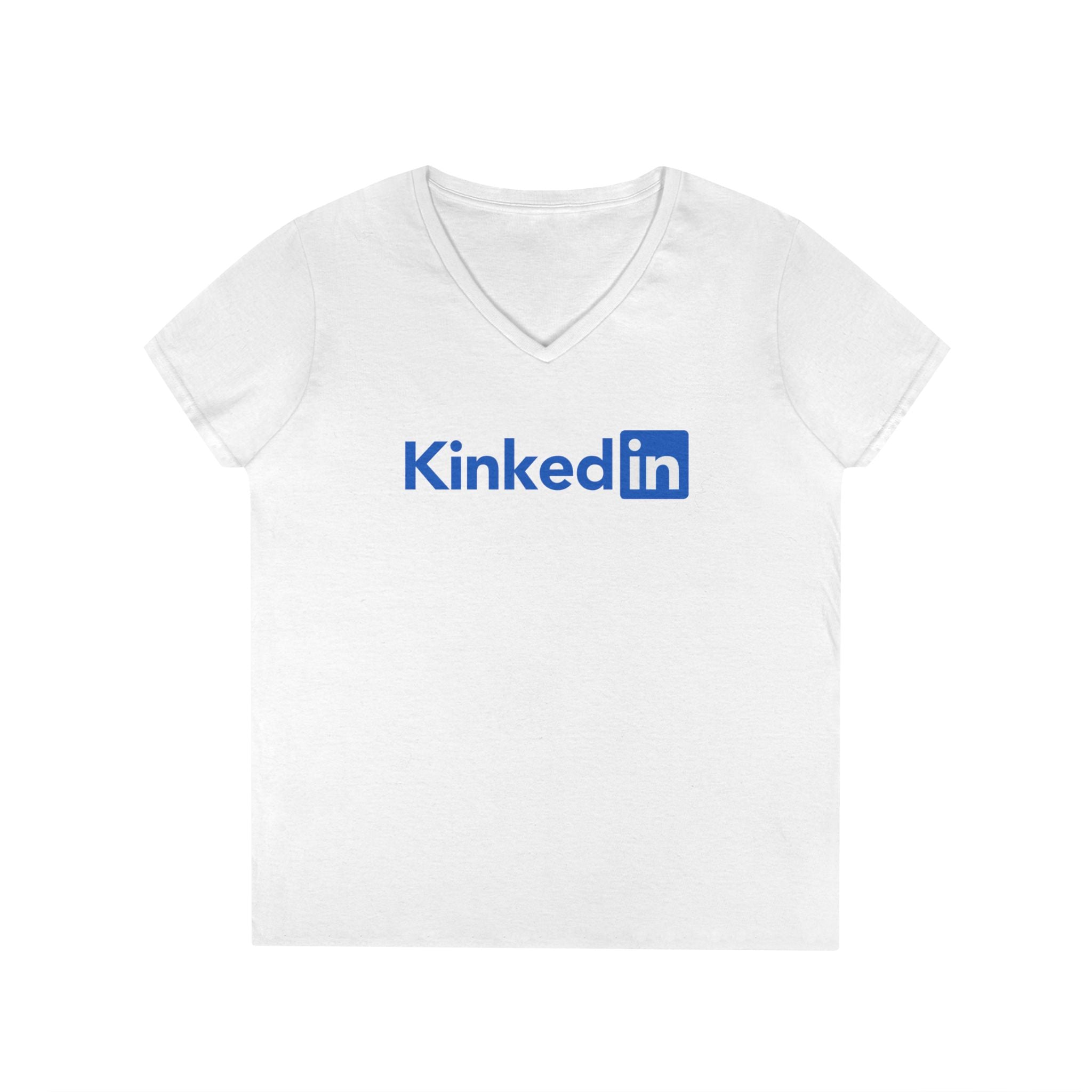 Kinky Mofo Sext | KinkedIn | Female V-Neck T-Shirt