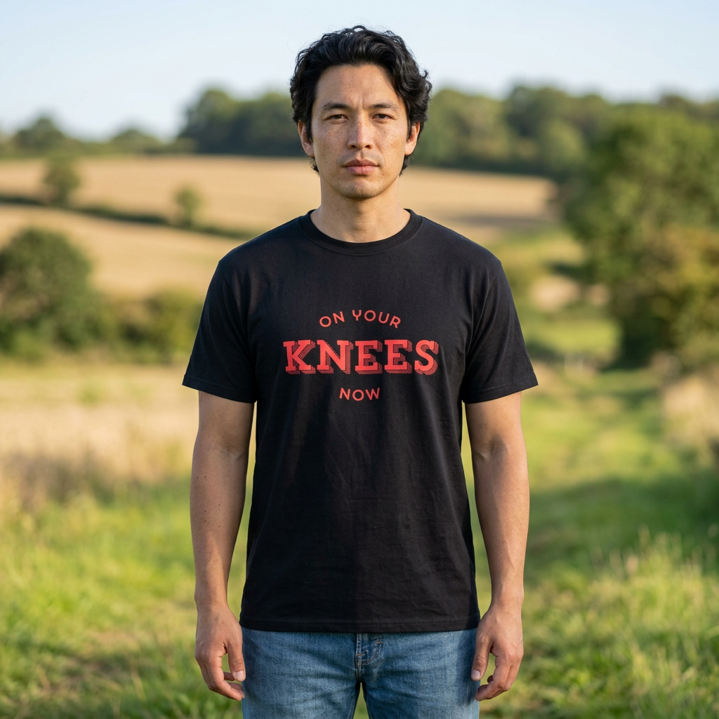 On your knees, now