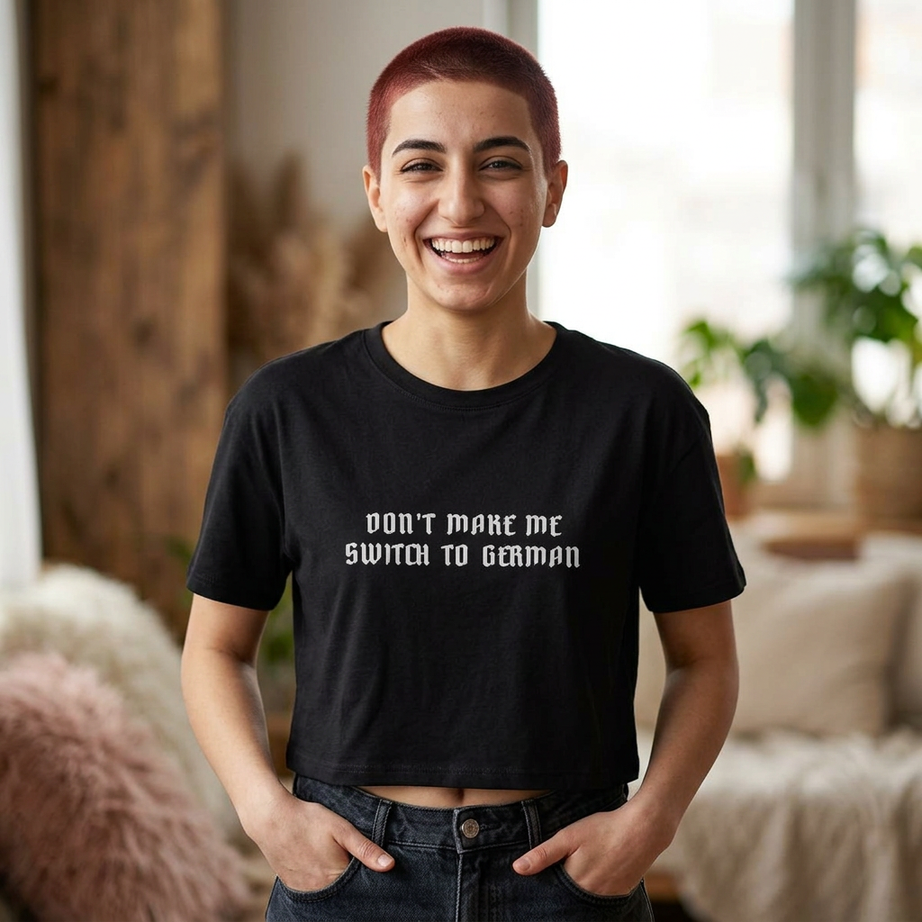 Switch to German (Crop Tee)