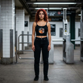 Own me | Female Spaghetti Strap Tank Top