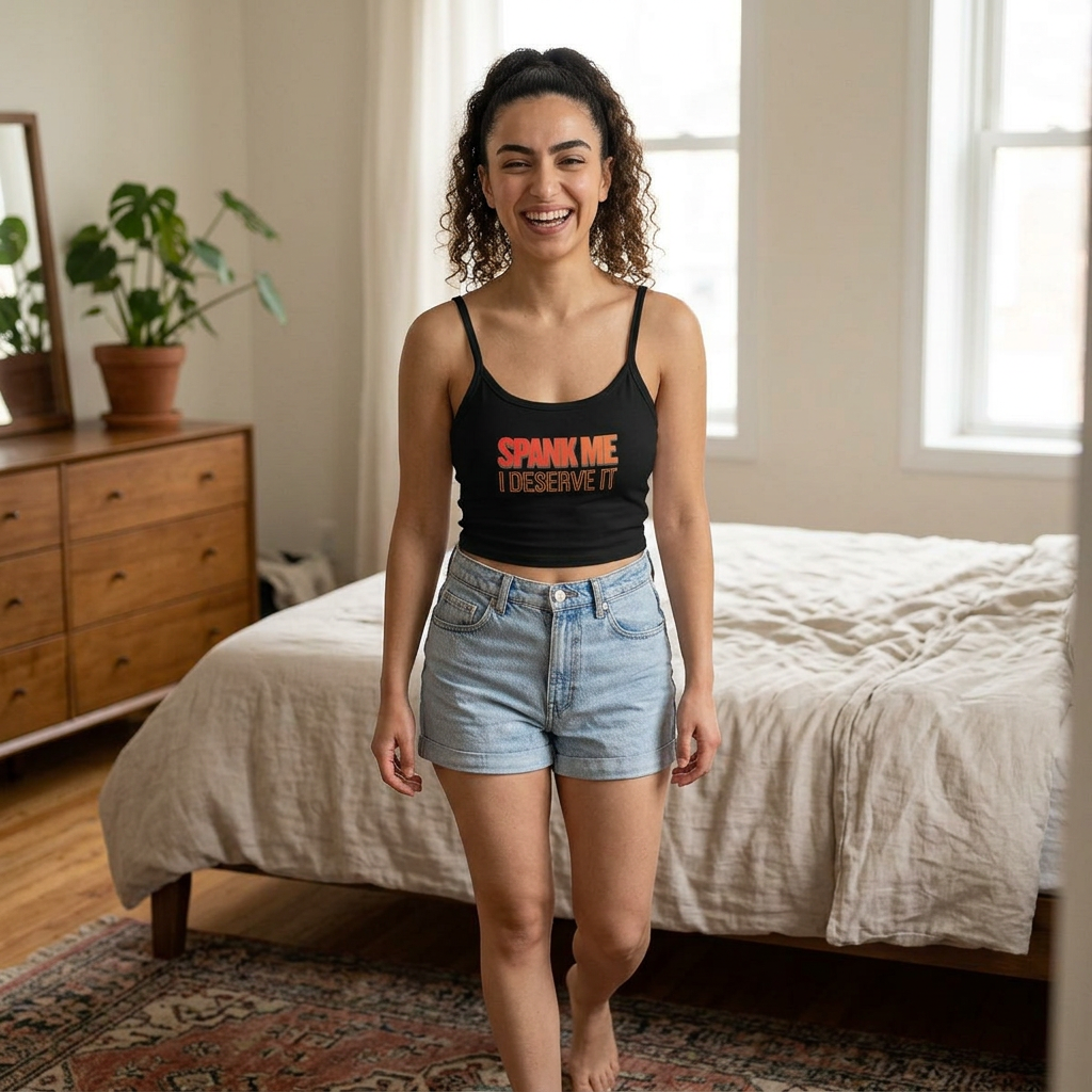 Spank me. I deserve it | Female Spaghetti Strap Top