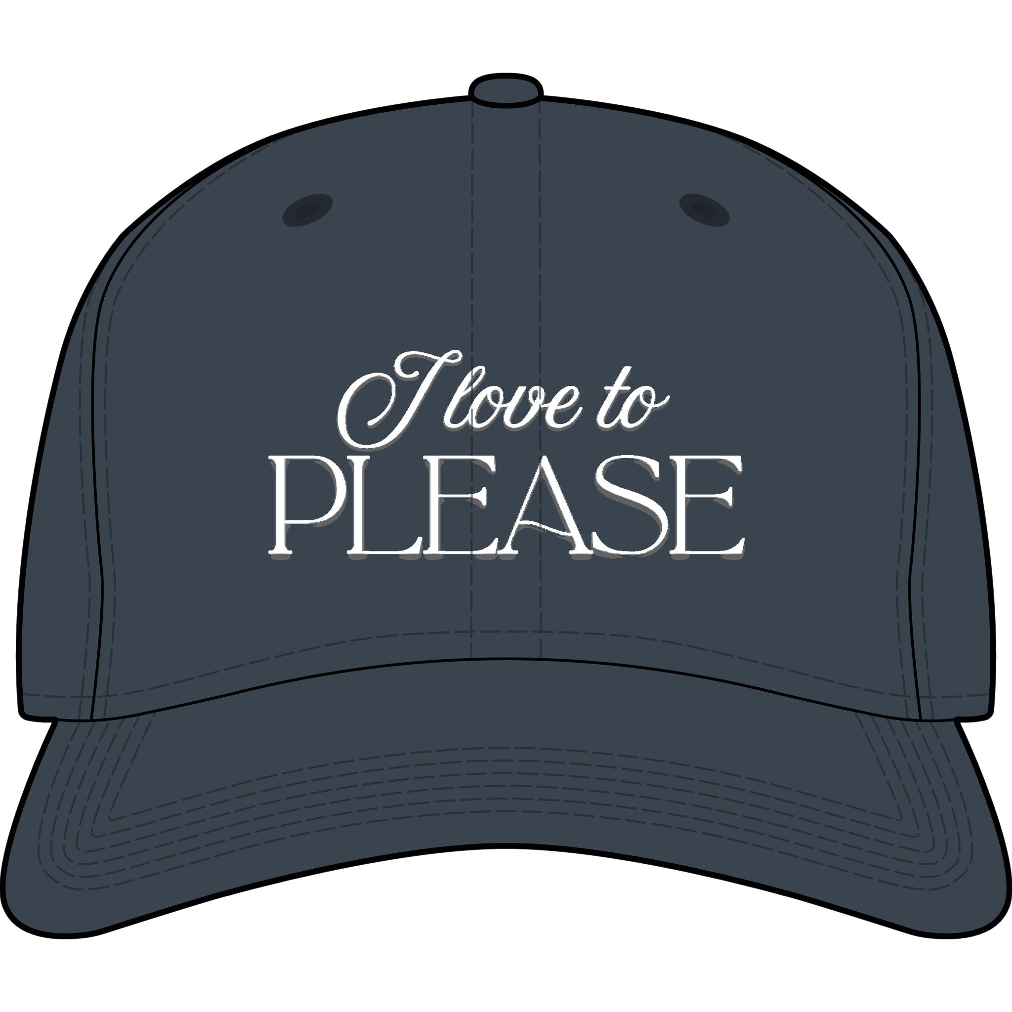 I love to please | Embroidered Icon Cap